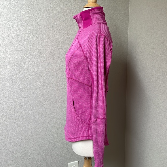 Lululemon baserunner raspberry pink 6 long sleeve running hiking jacket 1/2 zip - Picture 4 of 7